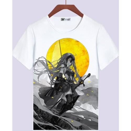 Fate Grand Order T Shirt Japanese Anime Fate Stay Night Alter Jeanne d'Arc Saber Summer T-Shirt Cartoon Top Tee Costume tshirt
