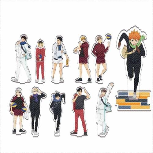Haikyuu Hinata Kageyama Tsukishima Karasuno Anime Acrylic Stand Figure Desktop Decoration Collection Model Toy Cosplay