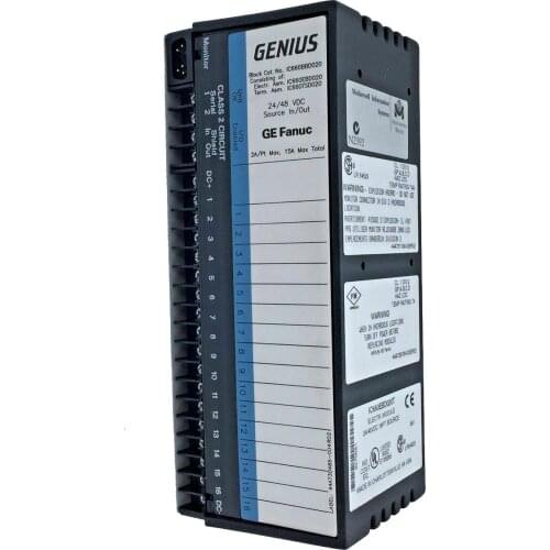 GE Fanuc IC660BBD020 / IC660EBD020 / IC660TSD020 Genius Source Block Used