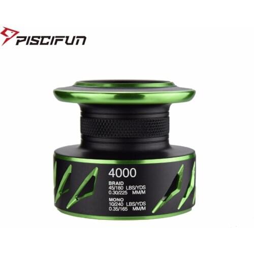 Piscifun Viper II Fishing Spinning Reel Spare Spool Aluminum Alloy 1000 2000 Shallow Light Spool 3000 4000 Standard Deep Spool