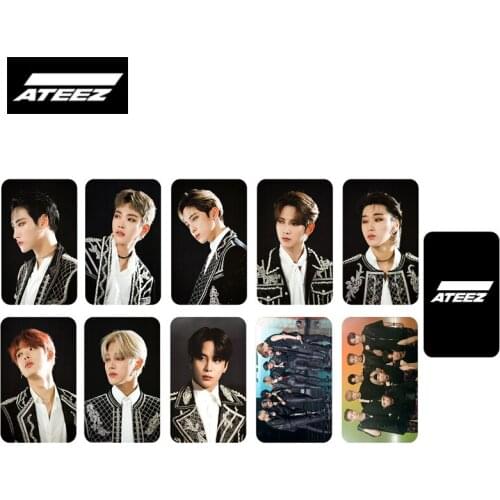 Kpop ATEEZ Photocard Album Series Double Side HD photo Round corner Photo Card High quality