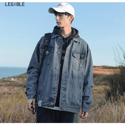 Мужские джинсовые куртки LEGIBLE China At AliExpress