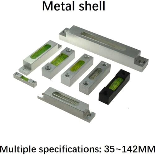 Metal high-precision spirit level Bar level spirit level bubble Square glass level bubble