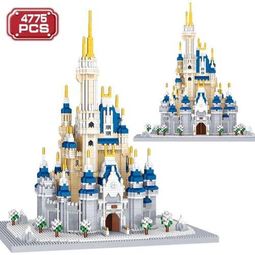 Creator 4775pcs Architecture Model Mini Building Block Expert Snow Castle DIY House Bricks Kids Toys for Adult Festival Gifts