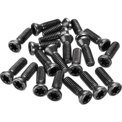 20pcs M3.5x12mmTorx Screw Insert Set Black For Carbide Inserts Lathe Turning Tool Holder