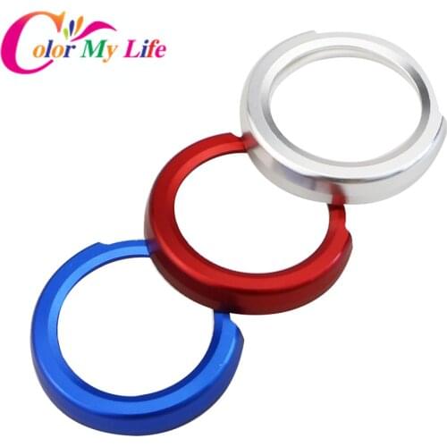Color My Life Car Engine Start Ignition Key Ring Cover Sticker for BMW X1 F48 F20 F21 F30 F32 F33 F34 F36 F45 F46 1 2 3 4 Series