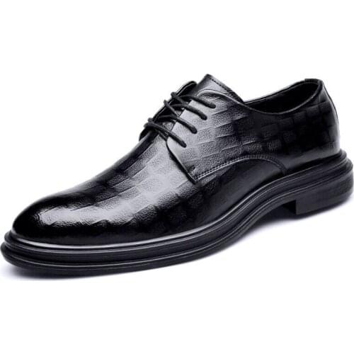 2021 Spring Autumn New Retro British Style Breathable Pointed Toe Derby Shoes Fashionable Non-slip Wear-resisting for Party