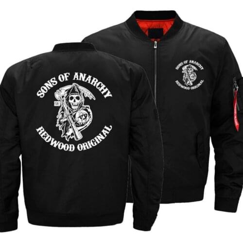 New TV Sons Cosplay of Zipper Anarchy Hoodies Sweatshirts Mens Warm Coat Samcro Baseball Jackets Jax Autumn Winter Clothing