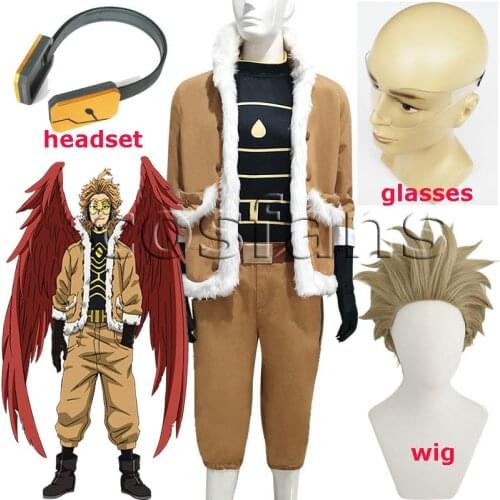 My Hero Academia Heros Rising Keigo Takami/Hawks Cosplay Costumes Halloween Outfits Hawks No.2 Boku No Hero Academia Cosplay Wig