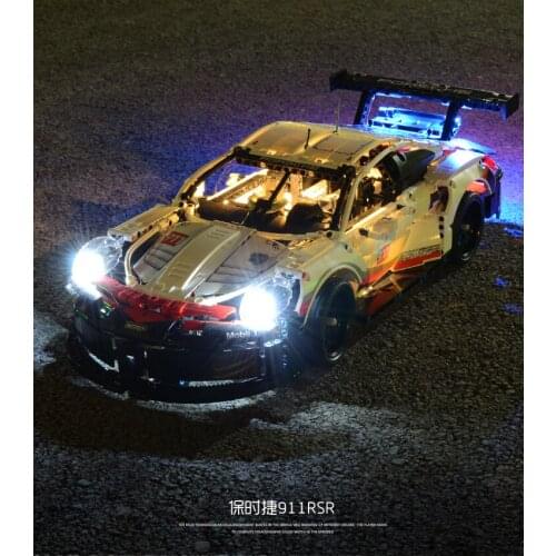 Mould King 20097 In Stock RSR Technic Series Super Car 1580Pcs 911RSR King 90066 Building Blocks Bricks 42096 Toy Christmas