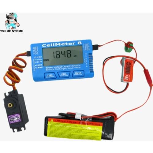 Rc cellmeter 8 AOK can detect 1-8s battery power display, with servo/narrowband servo testing and other functions