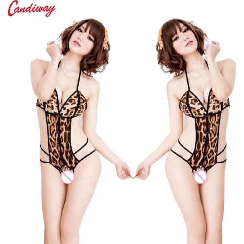 Sexy Lingerie Bodystocking Babydoll hot sale hot sexy charming Leopard grain jumpsuits