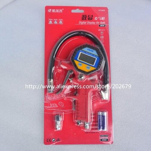 Tire Pressure Gun Car Tires Motorcycle Tire Air Inflator Gun Digital Pressure Gauge