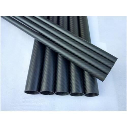 1pcs 500mm length 3K carbon fiber tube 16mm 18mm 19mm 20mm 21mm 22mm 24mm 25mm 30mm Twill matte carbon tube