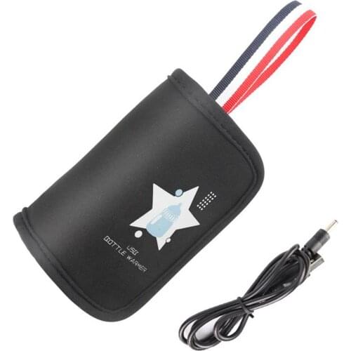 USB Milk Water Warmer Travel Stroller Insulated Bag Baby Bottle Bags Portable Breastmilk Heating Bag Baby Nursing Bottle Heater