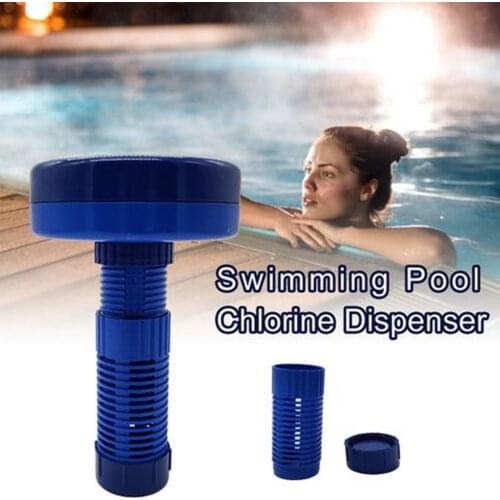 Built-in Thermometer Swimming Pool Tablet Dispenser Pool Cleaner Tablet Applicator Holder with Locking Cap