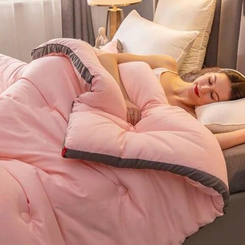 GraspDream winter quilt full cotton thicker warmth in spring autumn winter comforter student dormitory winter silk blanket