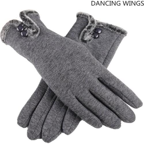 2Pairs/Pack Winter Gloves For Women Thick Warm Outdoor Gloves Mittens Plus Velvet Touch Screen Gloves Mobile Phone Pad