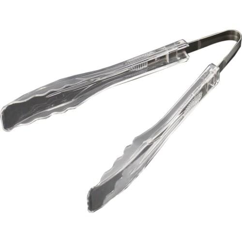 Kapmore 1pc Plastic Kitchen Food Tongs Anti-Scald Nonslip Handle Serving Tongs Bread Tong Kitchen Tools BBQ Tools Accessories