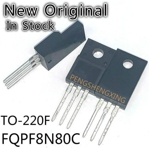 10PCS/LOT FQPF8N80C TO-220F 8N80C 8N80 TO-220F FQPF8N80 TO220F 8A 800V New original spot hot sale