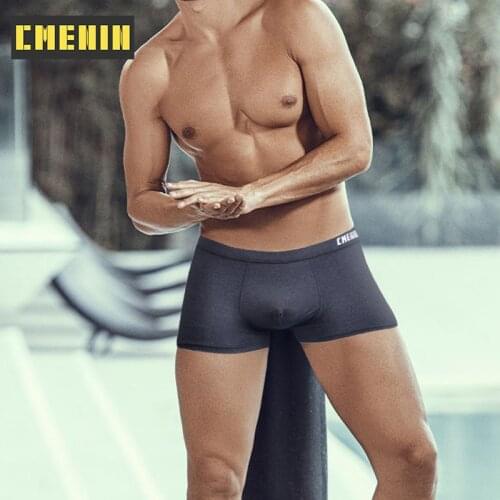 2021 Hot Sale Cotton Boxer Mens Underpants Breathable Mans Underwear men Boxershorts Men Long boxer Gift CM007