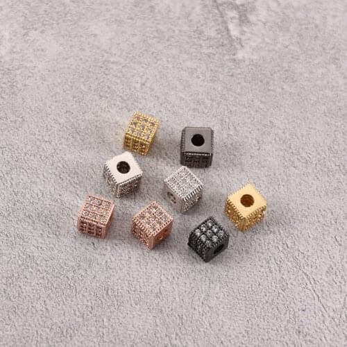 Micro Pave Zircon CZ Accessories For DIY Charm bracelets Making Jewelry