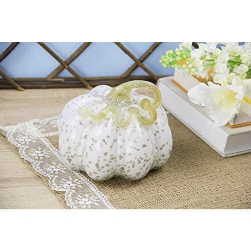 Ancel White Decorative Pumpkin 18Cm