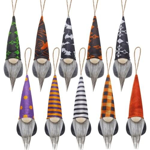 Halloween many small hanging bat spider stripe dwarf decorative doll pendant Rudolph Halloween Decoration