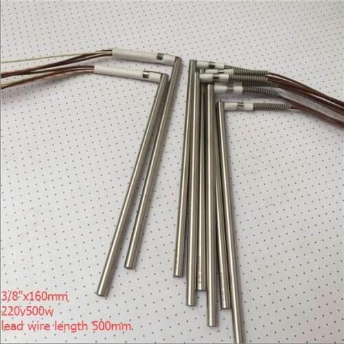 Dia 3/8" x 160mm 220V, 500W cartridge heater, cartridge heating resistances