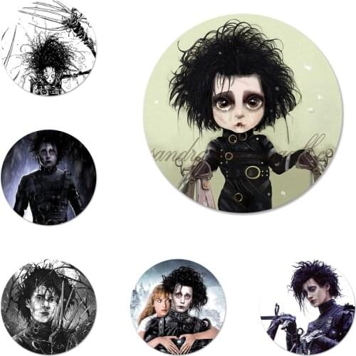 Edward Scissorhands Icons Pins Badge Decoration Brooches Metal Badges For Backpack Decoration 58mm