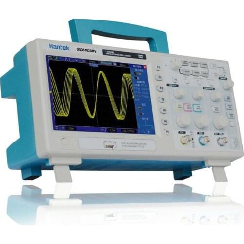 HANTEK Hantek DSO5102BMV Digital Storage Oscilloscope 2 Channels 100MHz 1 GSa/s Built-in Video Help 2GB flash memory card