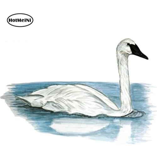 HotMeiNi 13cm x 8.8cm Swan Bird Sticker Decal Hunt Fish Outdoors Nature Wildlife Exclusive Art Car Sticker Waterproof
