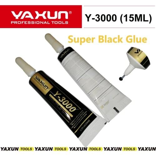 5pcs 15ml YAXUN Y-3000 best quality Black Adhesive Glue for mobile frame touch,original gel multi-purpose for jewelry crystals