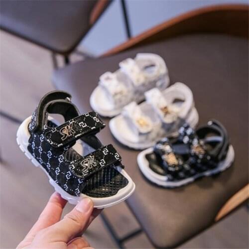 2021 summer beach shoes, EVA sandals Disney children portable baby soft bottom shoes private fashion leisure shoes