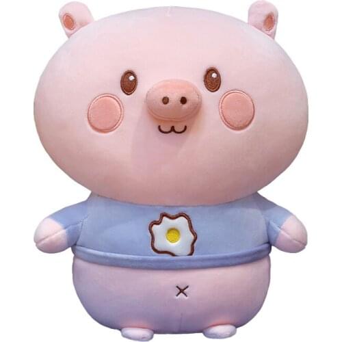 Cute Pig Plush Toy Cushion Kawaii Pillow Poached Egg Piglet Piggy Plush Toy Soft Stuffed Animals Doll Girl Valentines Day Gift