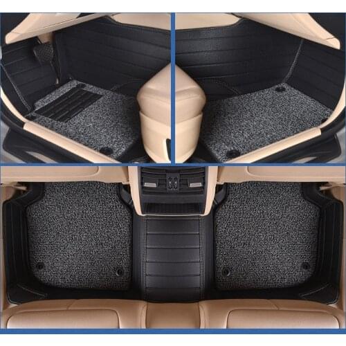 Myfmat custom foot leather car floor mats for TOYOTA Prius Reiz Camry VIOS Previa RAV4 EZ LAND CRUISER free shipping breathable