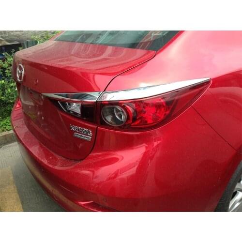 Auto rear light cover, rear lamp trim for mazda 3 2014 sedan, abs chrome,auto accessories