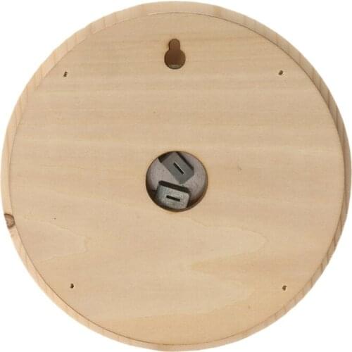 Analog Thermometer Wall Hanging Wood Thermo-Hygrometer Temperature and Humidity Gauge Sauna Room