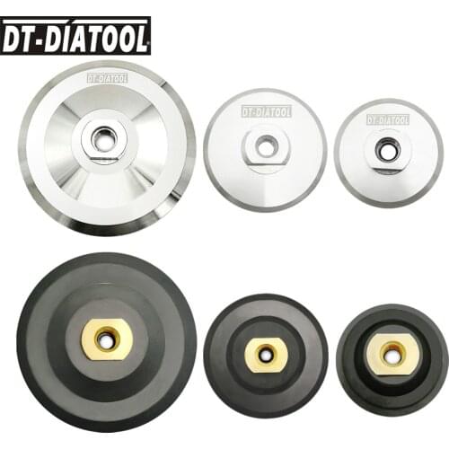 2pcs 80/100/125mm Back Pad for Diamond Polishing Backer Pad M14 or 5/8-11 Grinding Discs Backing Holder 3" 4" 5"