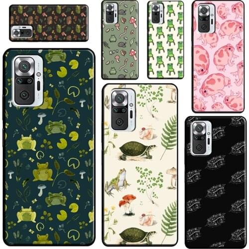 Cute Cartoon Frog Collage For Xiaomi Redmi Note 10 Pro Note 9 Pro 8T 9S Note 8 Pro Phone Case For Redmi 9 9C 9T 9A
