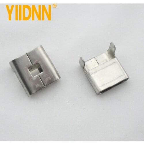 SUS201 L Style Stainless Steel Banding buckles Clips,any width,100 per bag
