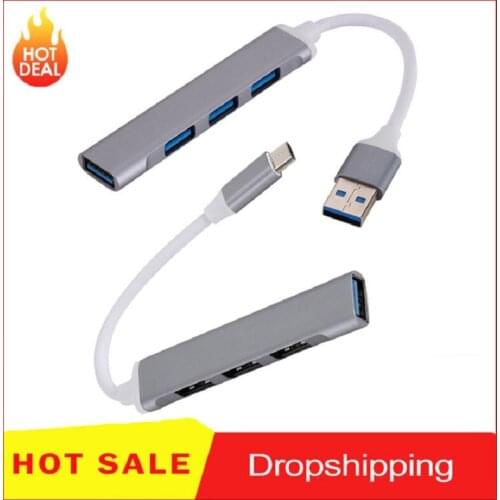 USB C HUB 3.0 Type C 3.1 4Port Multiplexer Adapter Suitable For Computer Notebook Pen Accessories Portable HUB Extender Splitter