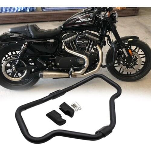 Motorcycle Mustache Highway Engine Guard Crash Bar For HD Sportster Forty Eight XL 1200 883 04-18 ron 883 09-18 48 XL