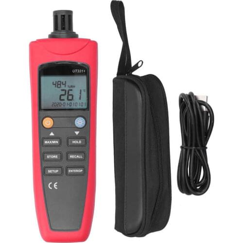 UT331+ Proable Temperature Humidity Meter High accuracy Digital Industrial Thermometer Hygrometer for Indoor