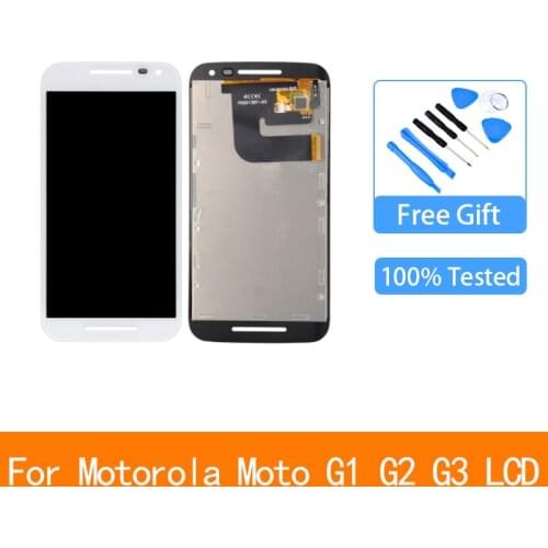 For Motorola Moto G1 G2 G3 XT1544 XT1550 XT1540 XT1541 XT1543 LCD Display Touch Screen Digitizer Assembly With frame