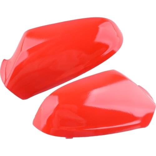 1 Pair Car Rearview Wing Mirror Cover Cap Fit For Vauxhall Opel Astra H MK5 2004 2005 2006 2007 2008 2009 Replacement Red ABS