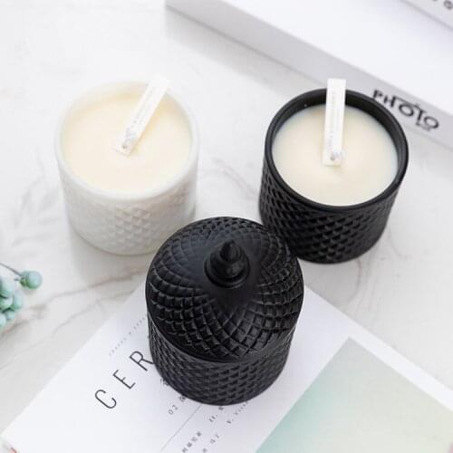 1pcs Top Grade Quality Aromatherapy Candles Castle Shape Glass Cup Scented Candle Forest Vanilla Scent Soy Wax Home Decoration