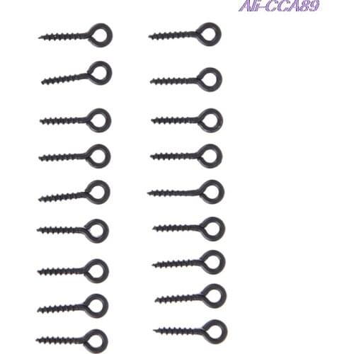 10/20Pcs Boilie Screw Peg with Ring Swivel D-Rig Chod Rig Terminal Tackle Bait Holder Screw Carp Fishing Accessories