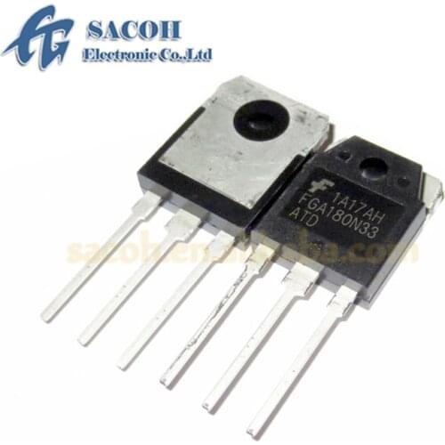 10Pcs FGA180N33ATD FGA180N33 180N33 or FGA180N30D TO-3P 180A 330V Power IGBT Transistor