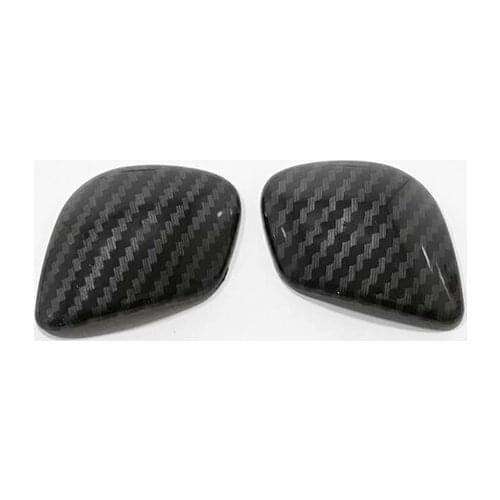 ABS Matte/Carbon Fibre For Magotan 2012-2016 Car Gear Shift Knob Lever Handle Cover Trim Car Sticker Accessories styling 2pieces